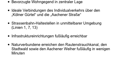 Bevorzugte Wohngegend in zentraler Lage 