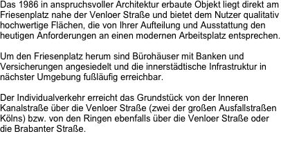 Das 1986 in anspruchsvoller Architektur