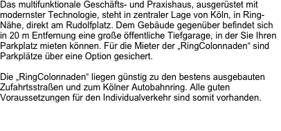 Das multifunktionale Geschäfts- und Praxishaus,